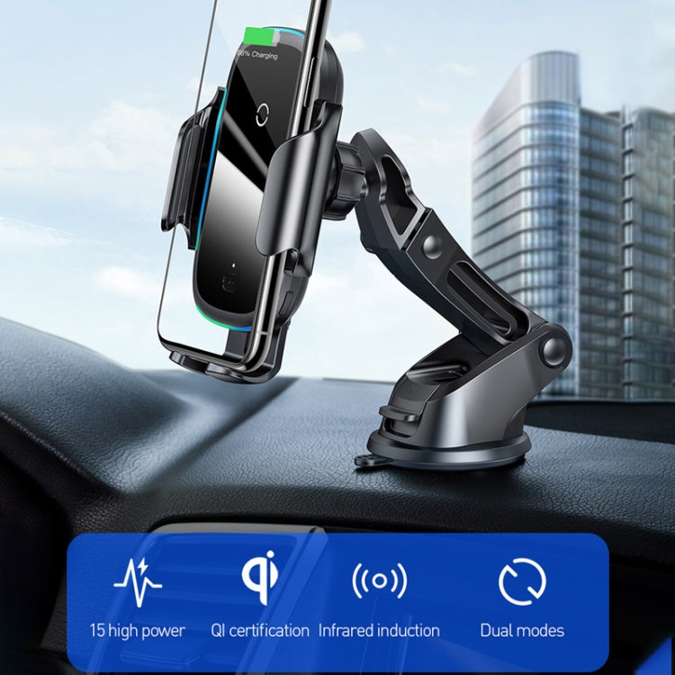 Baseus QI Wireless Car Charger/Mount 15W Black