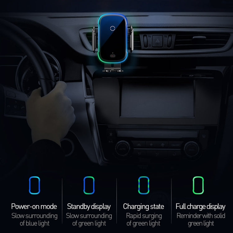 Baseus QI Wireless Car Charger/Mount 15W Black