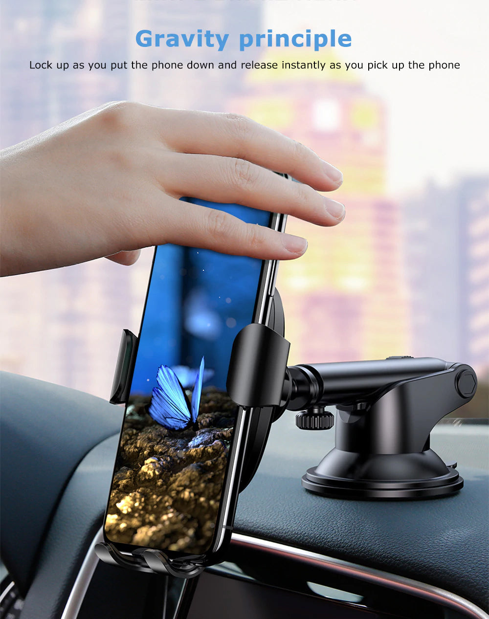 Baseus WXYL-A01 Osculum Suction Wireless Gravity Car Charger