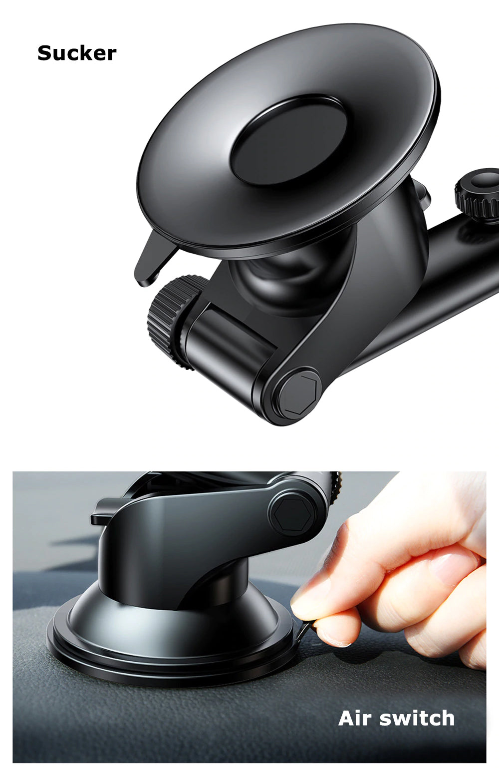 Baseus WXYL-A01 Osculum Suction Wireless Gravity Car Charger