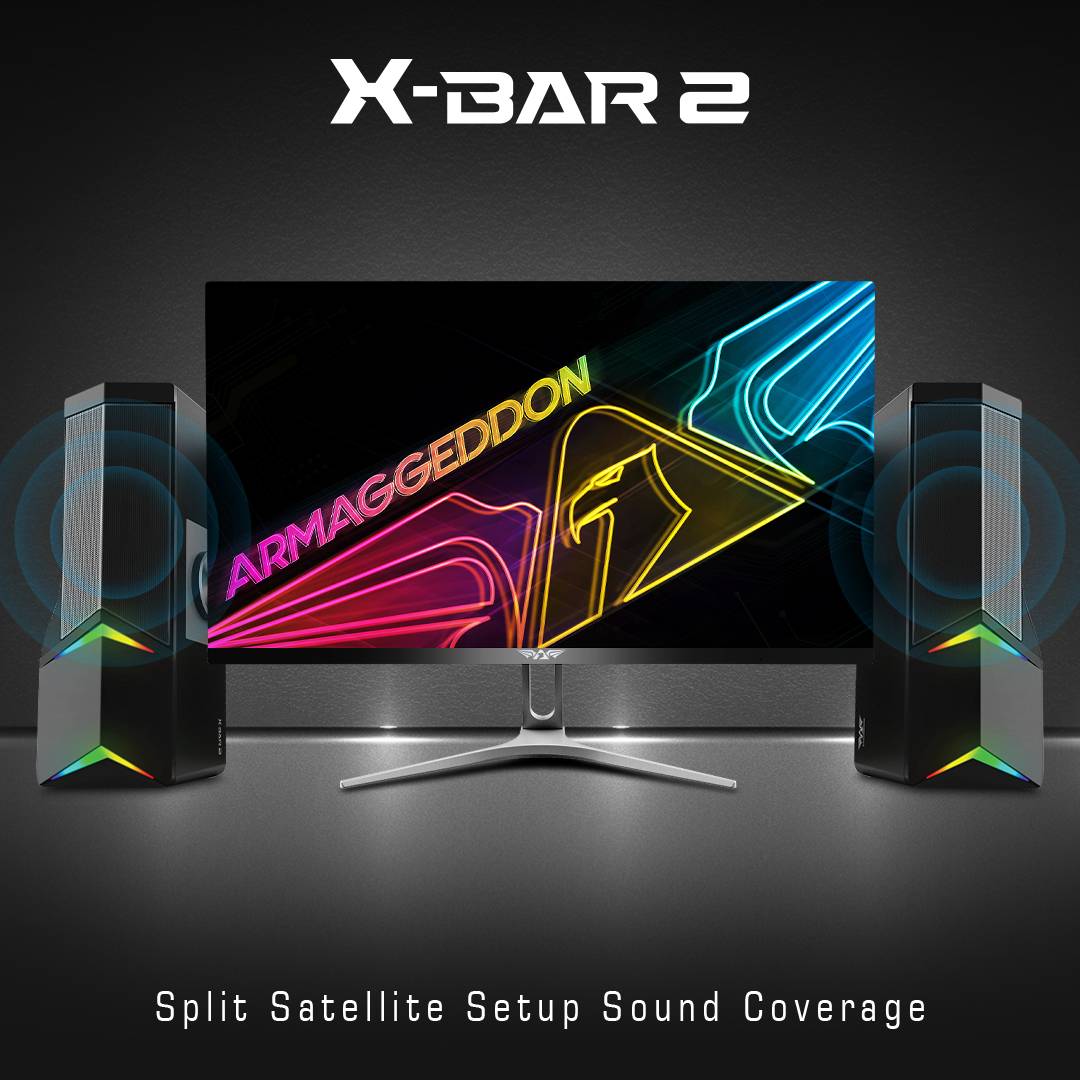 Armaggeddon X-Bar 2 Detachable Gaming Stereo SoundBar