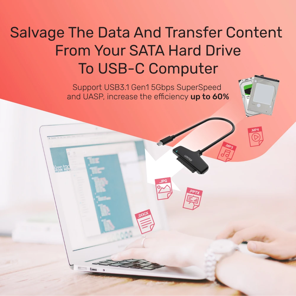 Unitek Y-1096A USB-C 3.1 to SATA6G Converter 2.5''