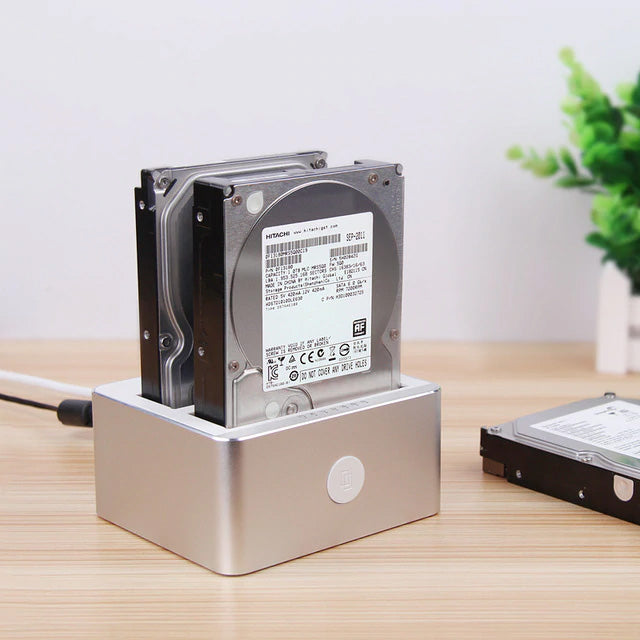 Unitek Y-3027 TypeC USB3.1 SATA6G Dual Bay Aluminium HDD Docking Station