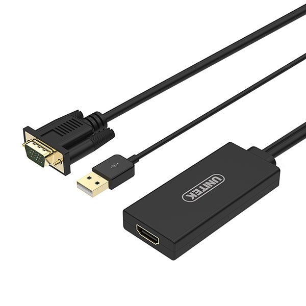 Unitek Y-8711 VGA to HDMI Cable with Audio