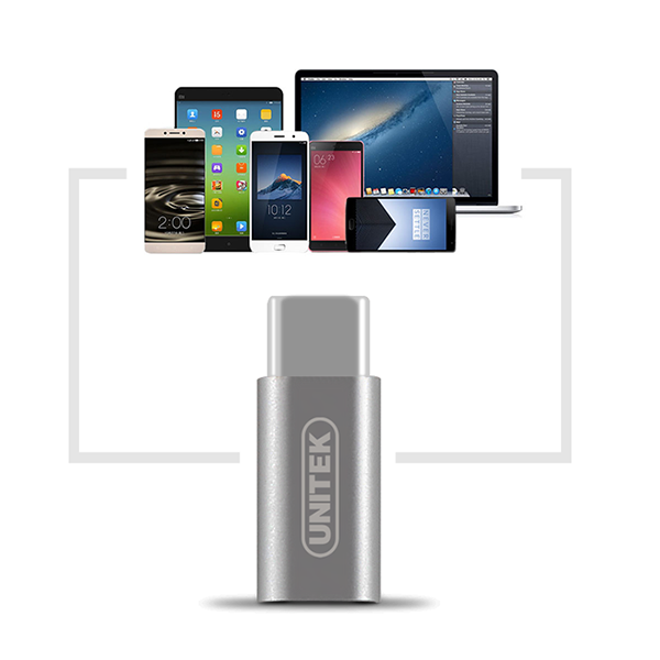 Unitek Y-A027AGY USB2.0 Micro USB to Type C Adaptor