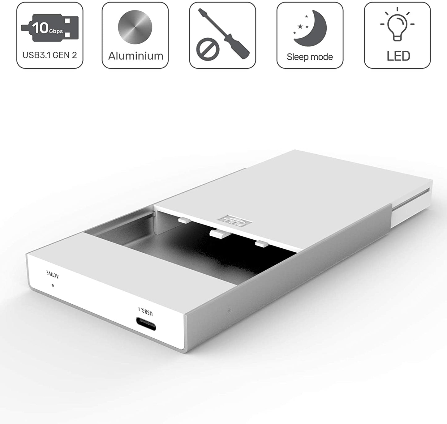 Unitek Y-3363 USB3.1 to SATA6G 2.5" Aluminium Hard Disk Enclosure