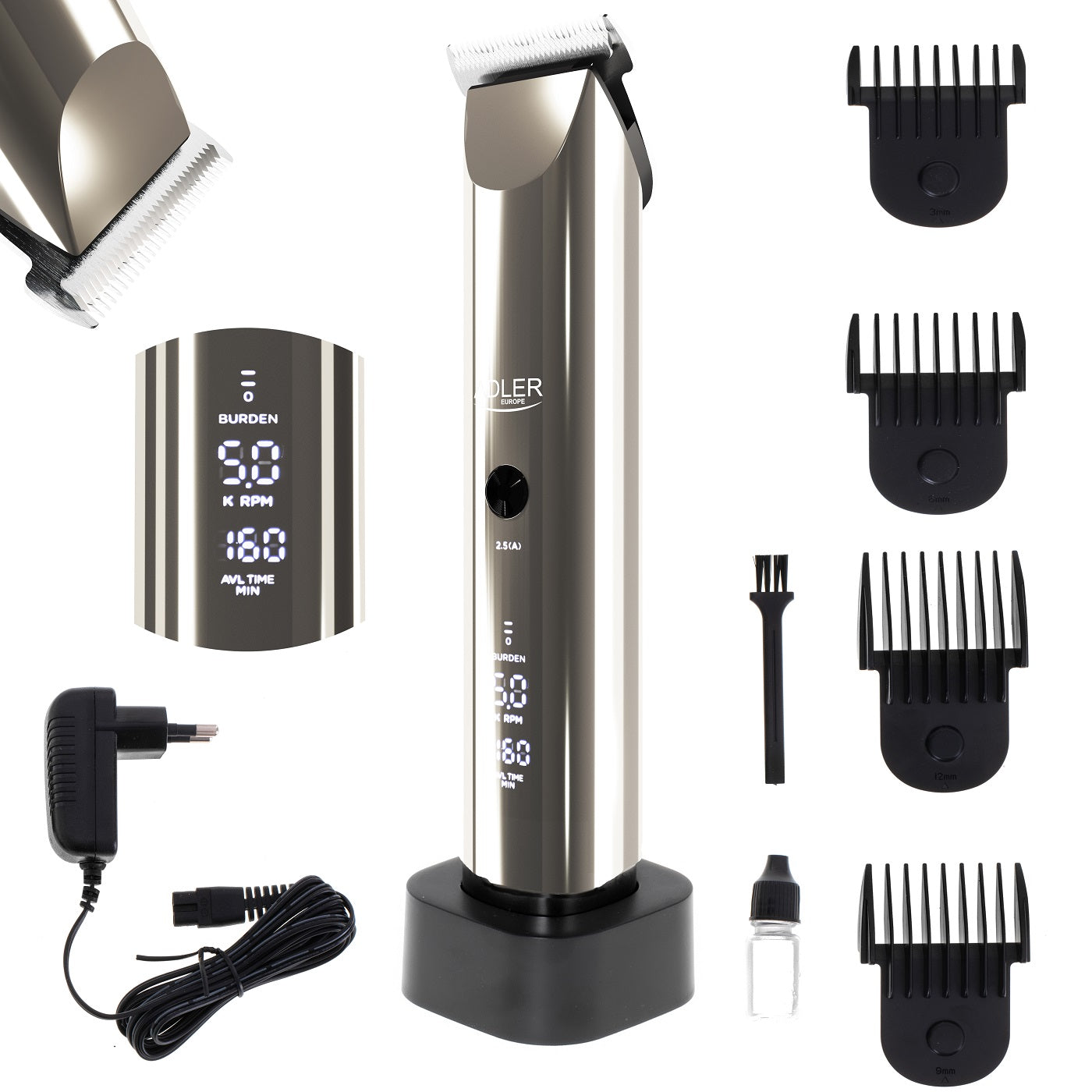 Adler AD2834 Hair Clipper With LCD Display