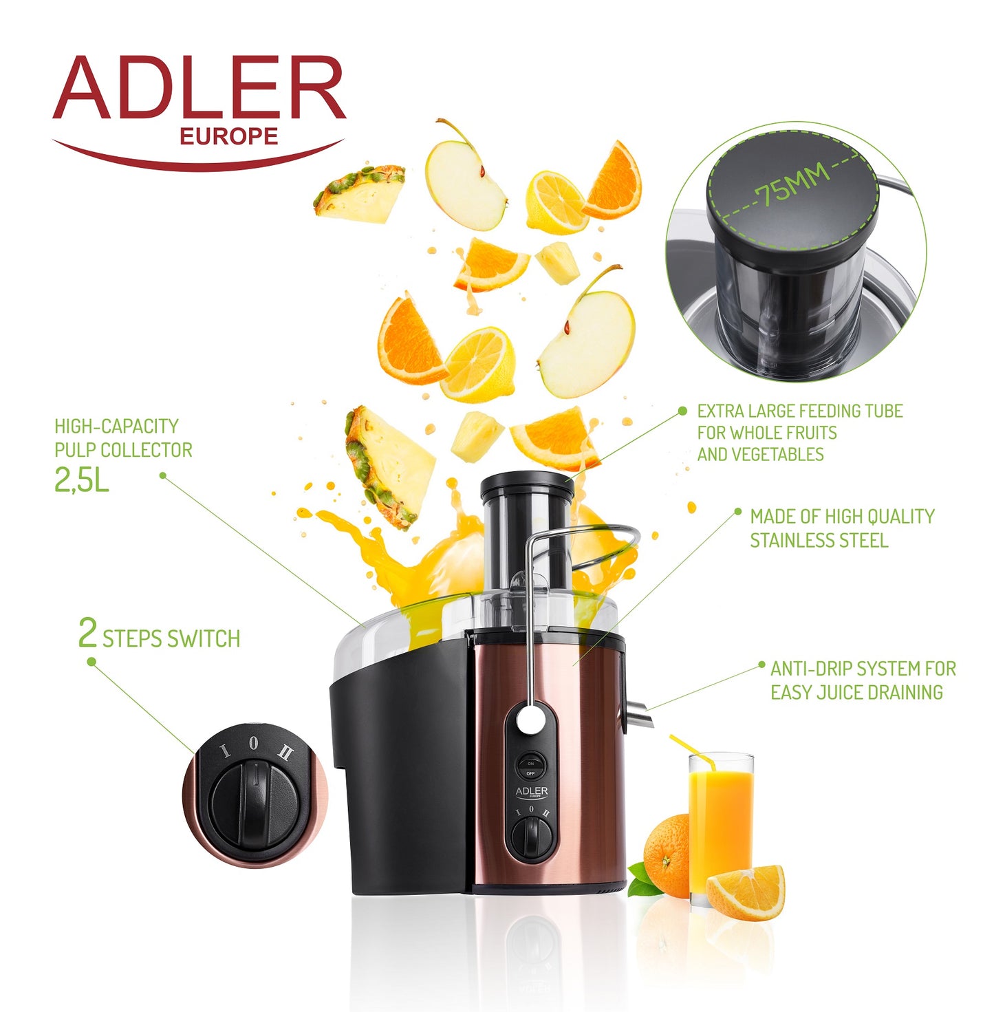 Adler AD4123 Juice extractor 800W