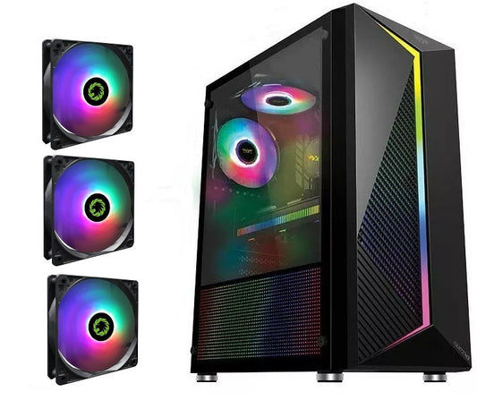 Armaggeddon NIMITZ N3 ATX Case With LED Strip And 3 Fixed RGB Fans