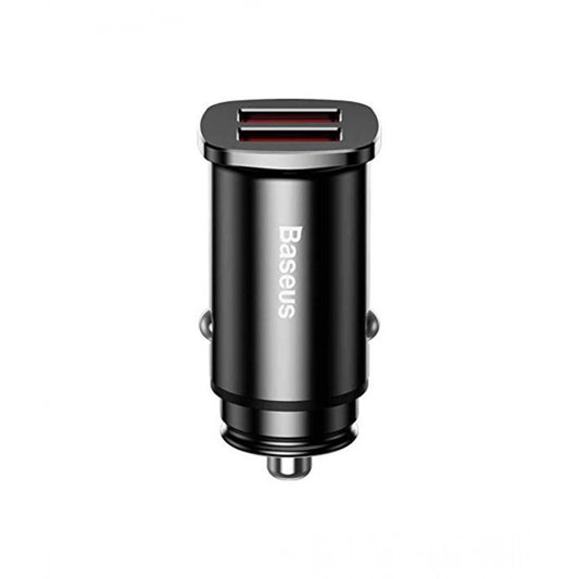 Baseus CCALL-DS01 Sq Metal Dual QC3.0 Car Charger