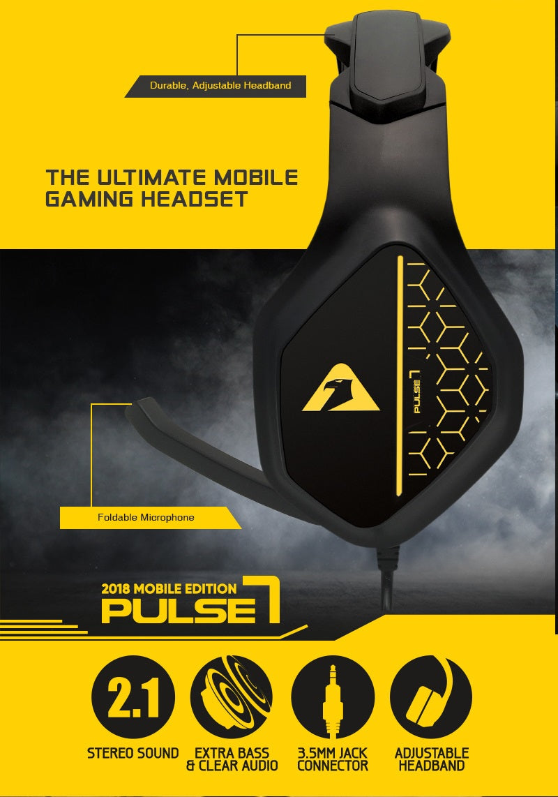 Armaggeddon Pulse7 Mobile Gaming Headset Black