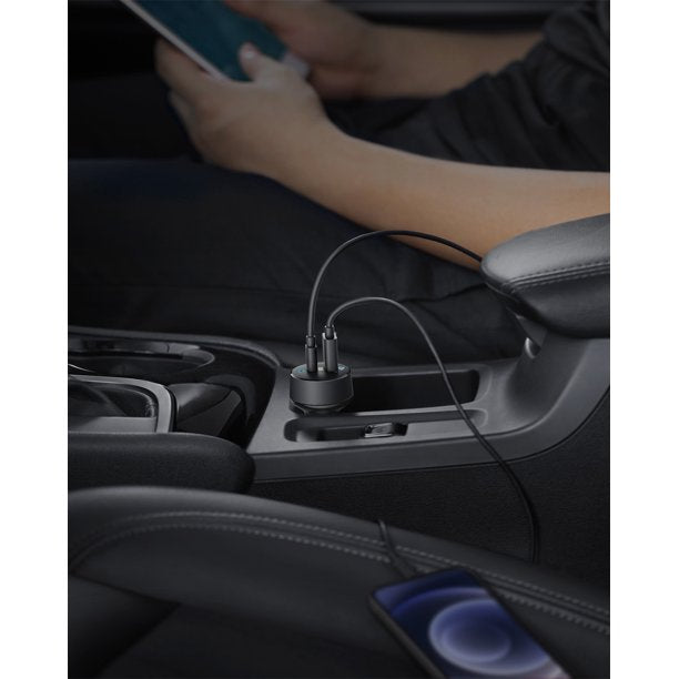 Anker PowerDrive PD+2 Car Charger Black Gray