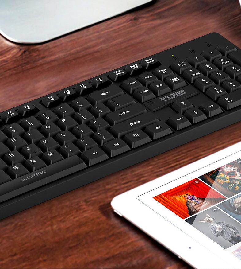 Alcatroz XPLORER C3300 Wired Keyboard & Mouse Black