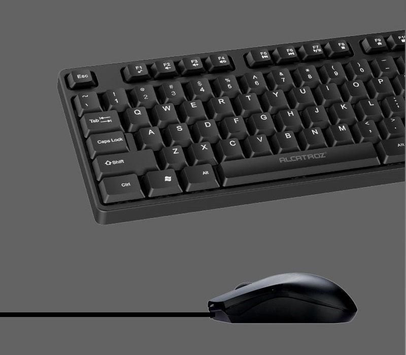 Alcatroz XPLORER C3300 Wired Keyboard & Mouse Black