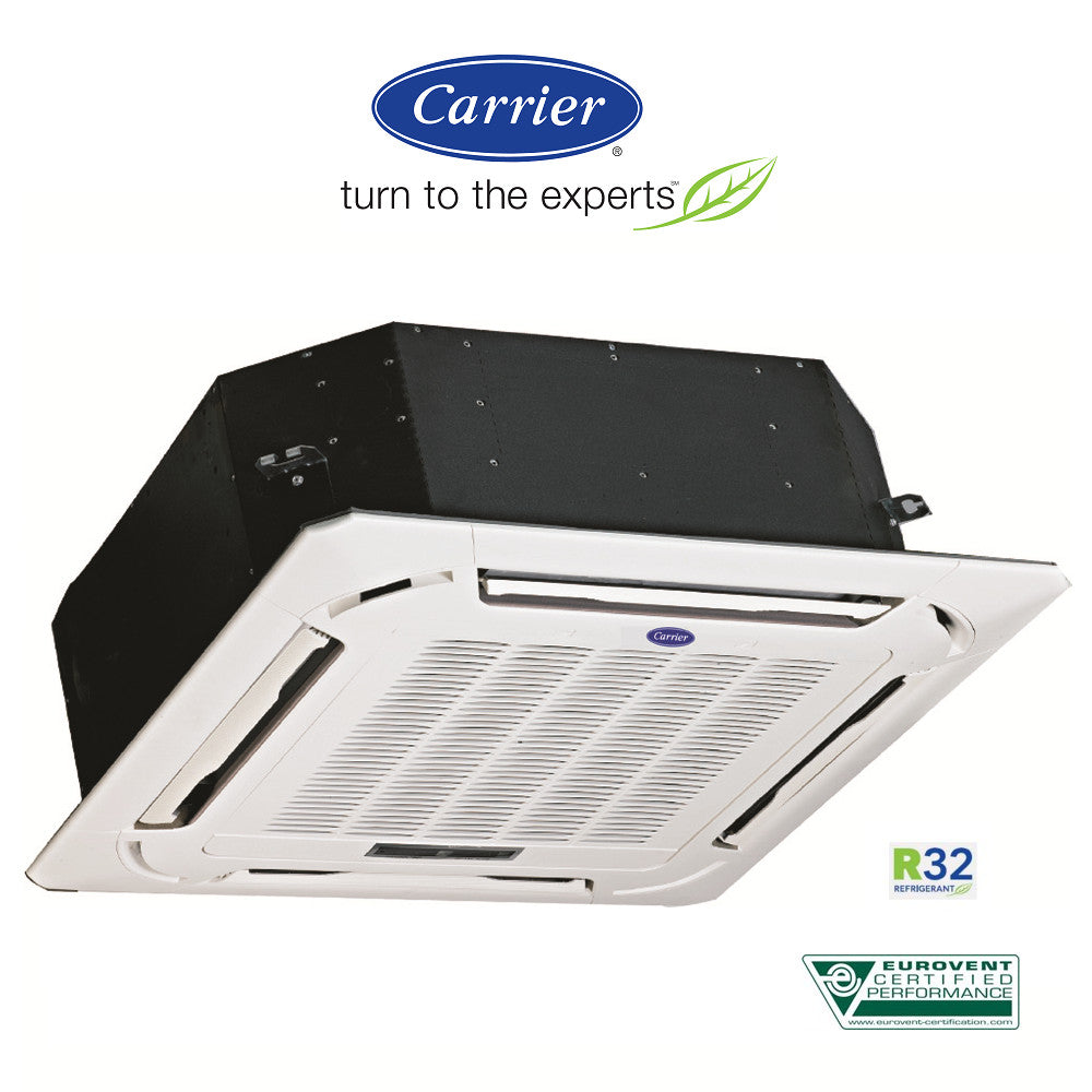 Carrier Cassette 42QTD048D8S+38QUS048D8Τ (3ph) Air Conditioner 48000 BTU R32 Inverter A++/A++