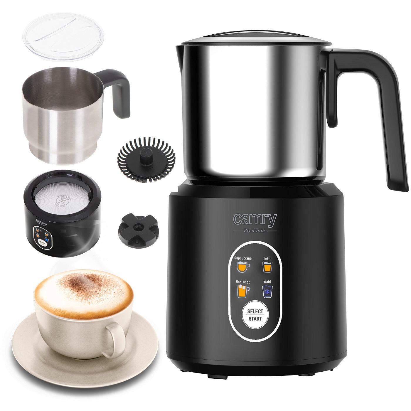 Camry CR4498 Milk Frother 2in1 Frothing and Heating