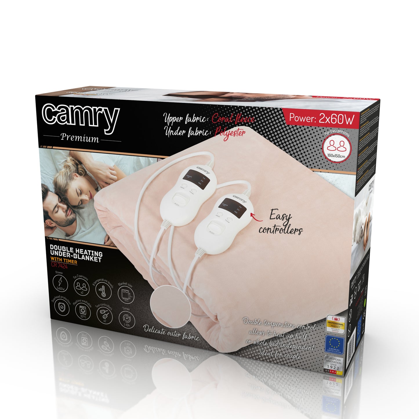 Camry CR7424 Double Electric Blanket 120W