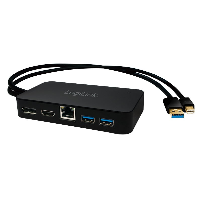 LOGILINK CV0111 MINI DP DOCKING TO HDMI/DISPLAY PORT/LAN/USB3.0