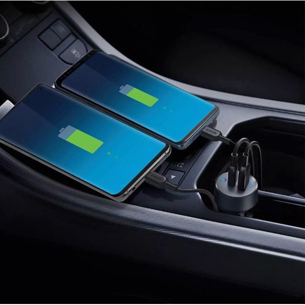 Anker PowerDrive PD+2 Car Charger Black Gray