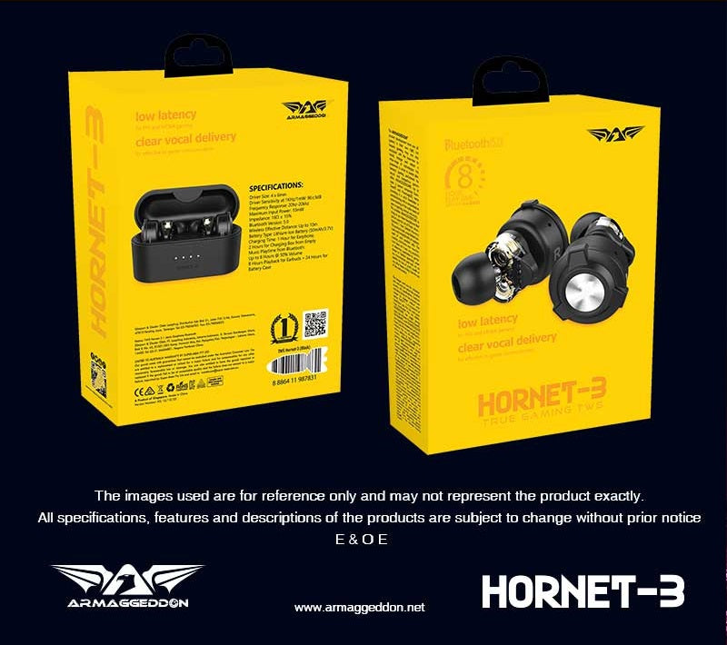 Armaggeddon HORNET 3 Dual Driver TWS Gaming Earphones