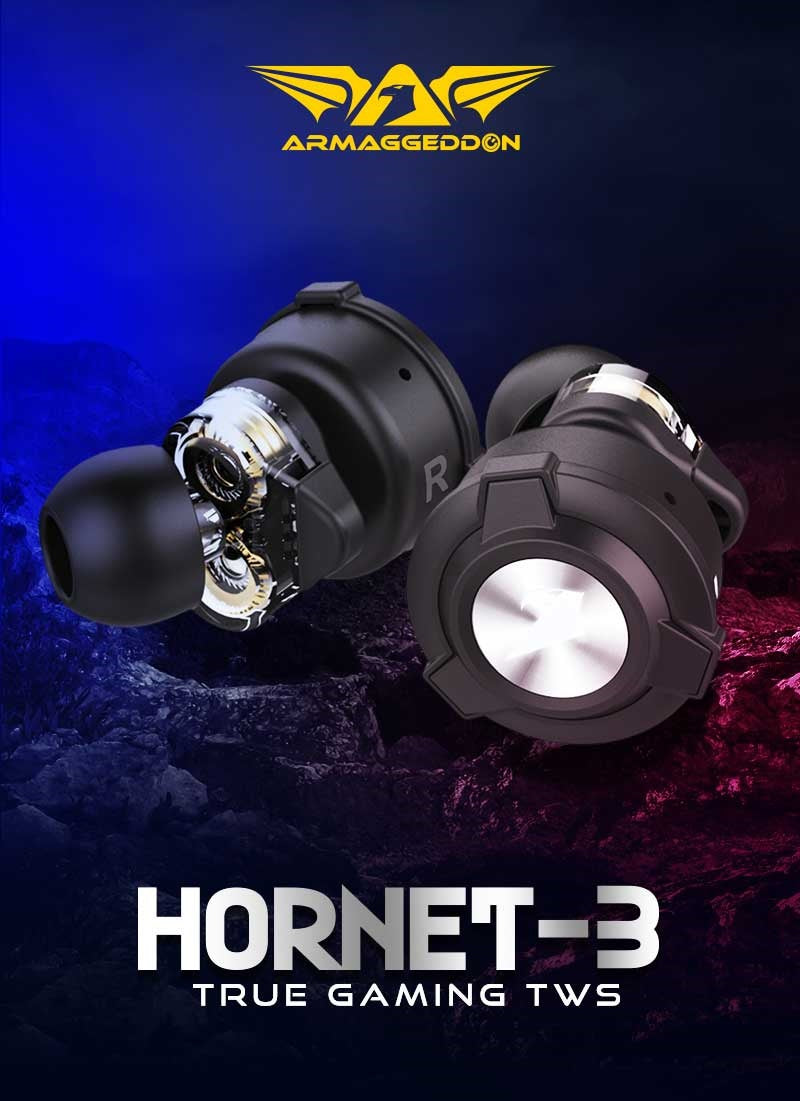 Armaggeddon HORNET 3 Dual Driver TWS Gaming Earphones