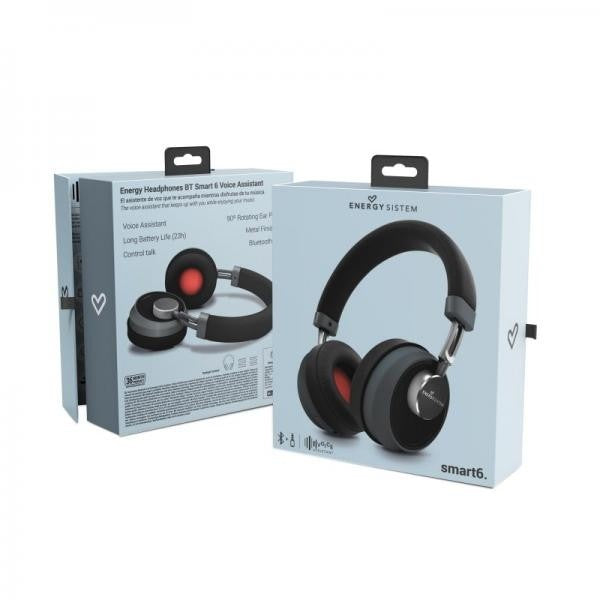ENERGY SISTEM 446452 Headphones Smart 6 BT Voice Assistant Titanium