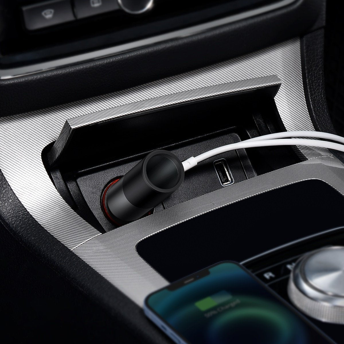 Baseus CCBT-C0G Car Charger USBA + USBC With Cigarette Lighter Expansion