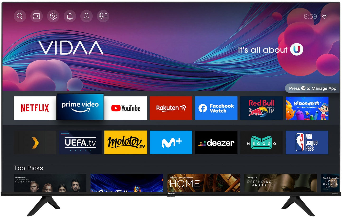 Hisense 65A6G 65'' 4K Smart LED TV