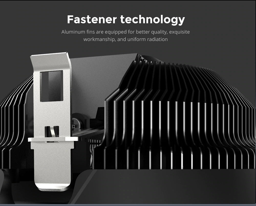 Alseye H120Z 4 PWM Pin CPU Cooler RGB Effect
