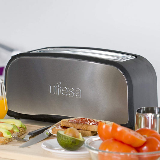 UFESA TT7975 Toaster 2 Long Slots 4 slices 1400W Inox