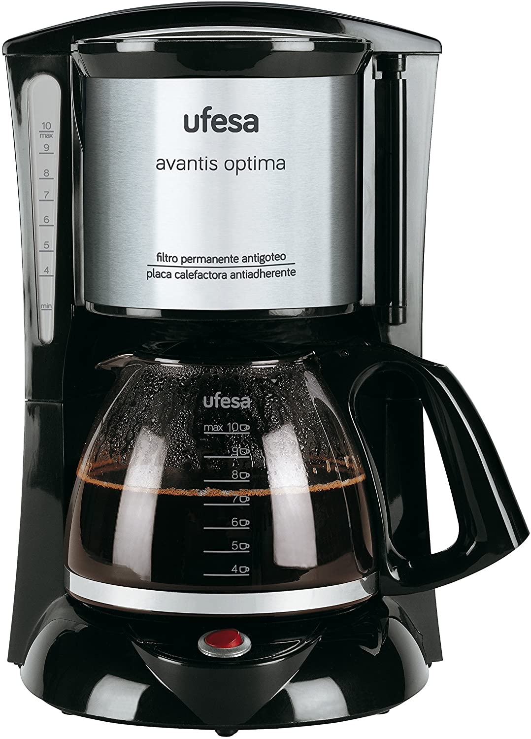 UFESA CG7232 Coffe Maker 10 cups 800W Inox Non-stick heating plate - Auto Off