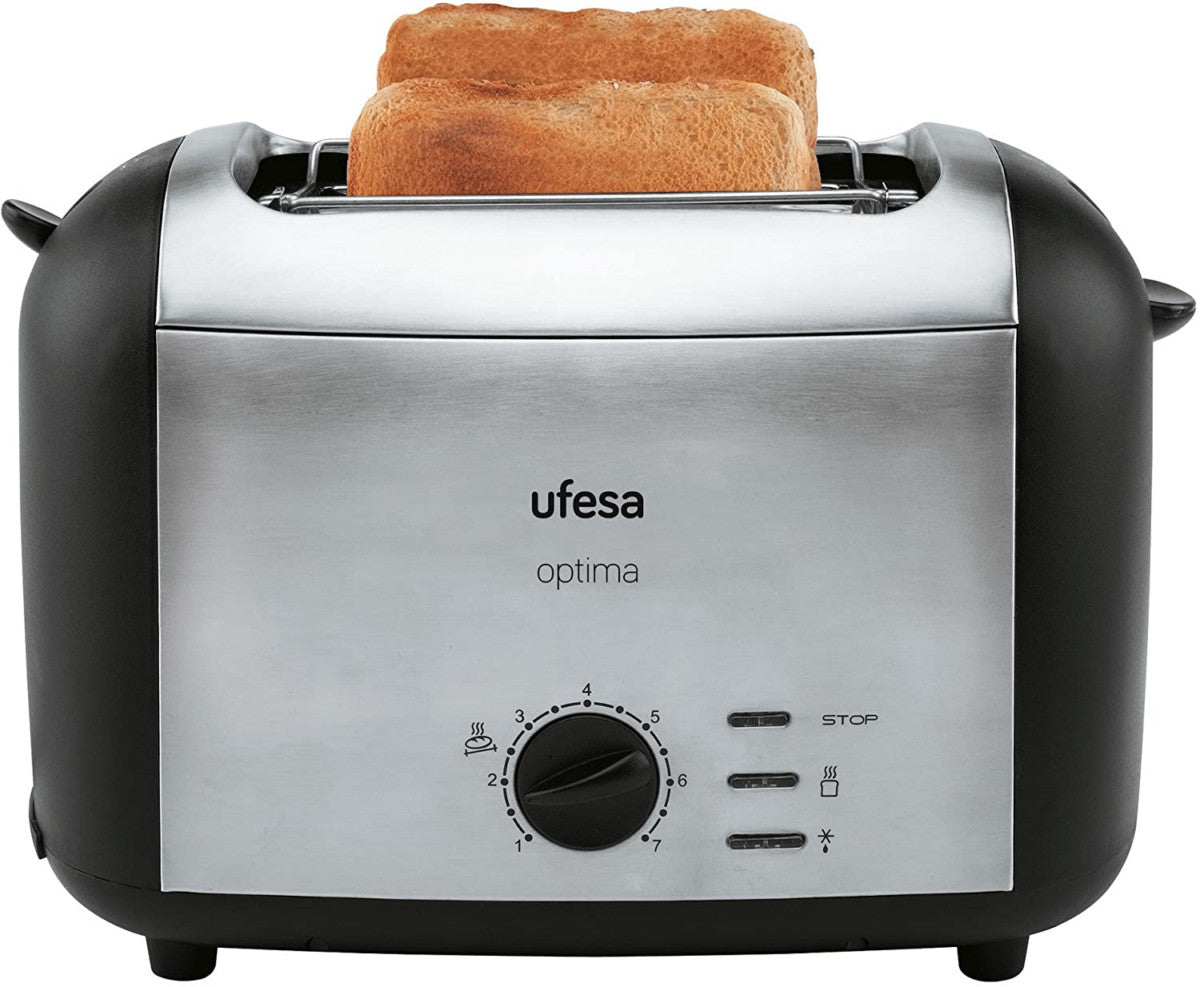 UFESA TT7980 Mini Toaster 2-Slots 1050W Inox