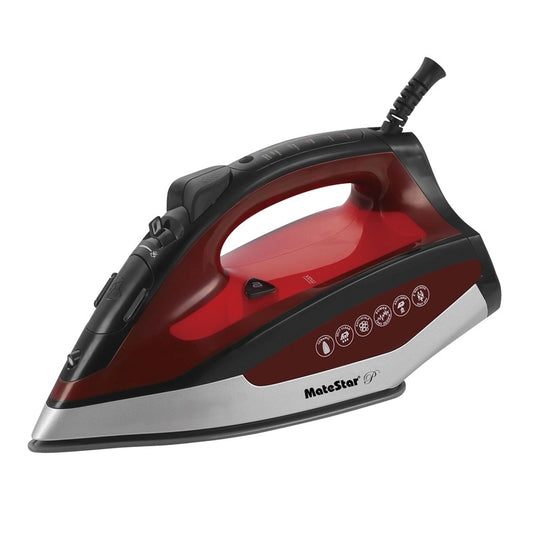 MATESTAR PLM-2063B Platinum Steam Iron 2600W Red/Black