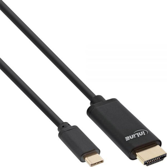 INLINE 64112 2m USB TYPE C to HDMI MALE USB DISPLAY CABLE 4K2K BLACK
