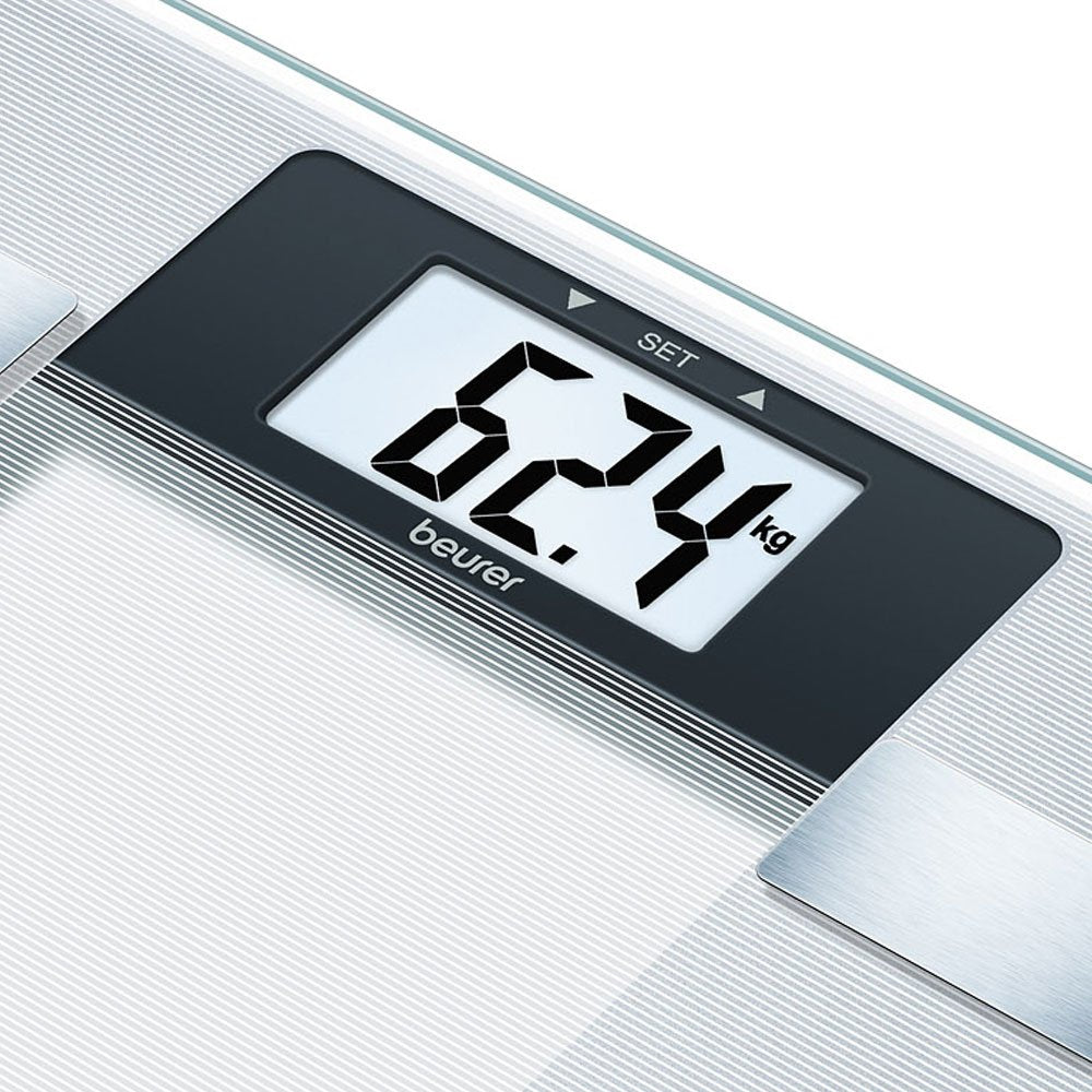 Beurer BG 13 Glass Electronic Diagnostic Bathroom Scale White