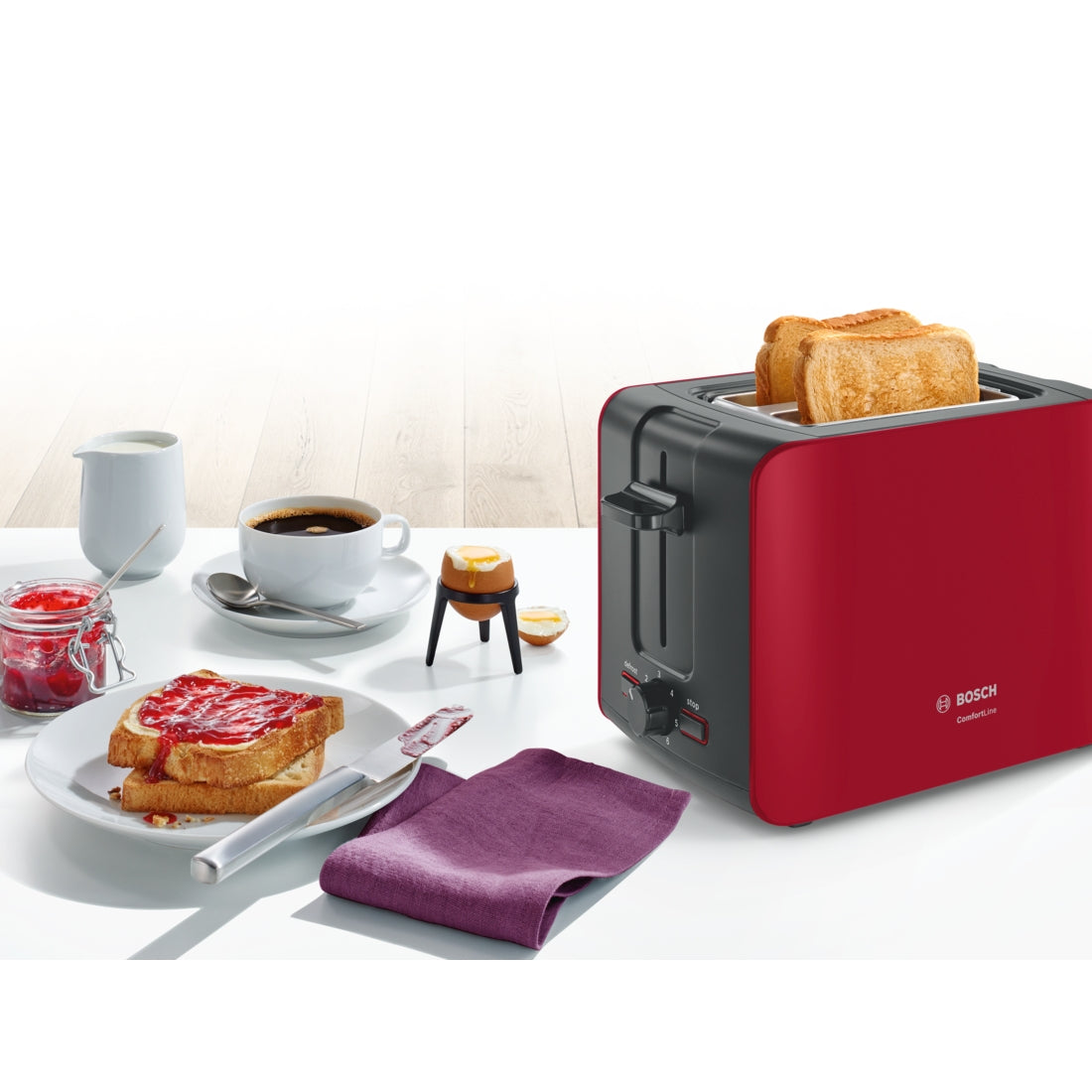 BOSCH Toaster ComfortLine TAT6A114 Red/Gray