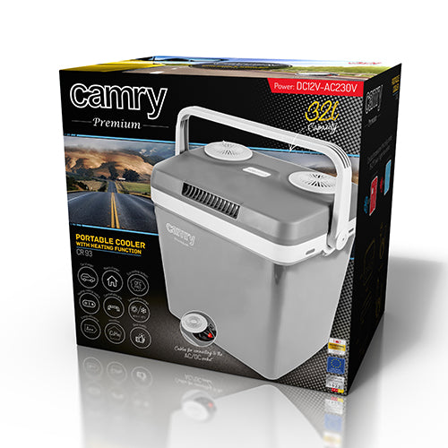CAMRY CR93 Portable Fridge Cooler 32Lt Inox