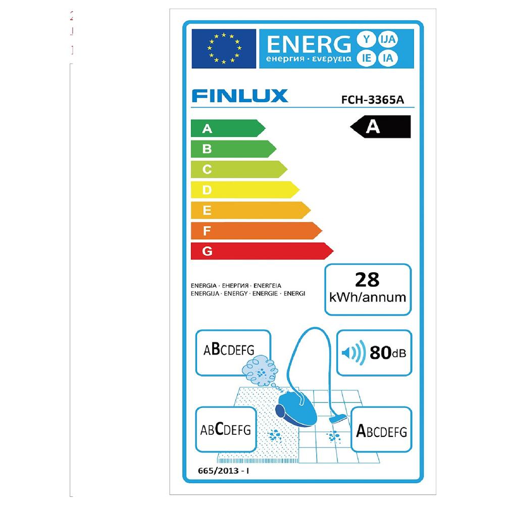 Finlux Vacuum Cleaner FCH-3365A A Silver