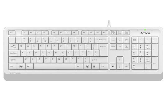 A4TECH FK10 FSTYLER SLEEK MULTIMEDIA KEYBOARD USB WHITE