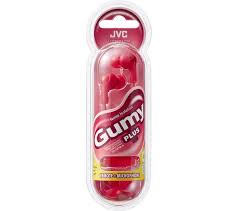 JVC Gumy Plus HA-FX7M-R-E Earphones with Microphone Cranberry Red