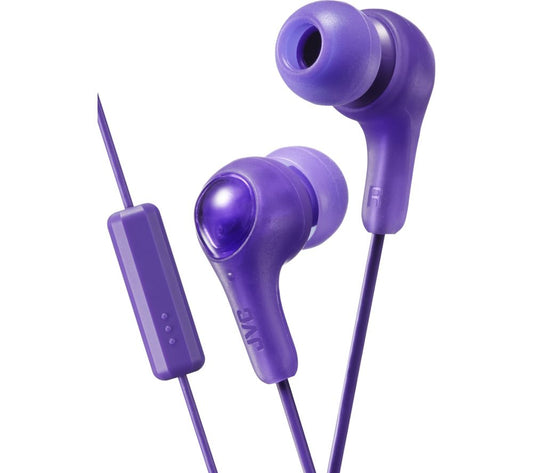 JVC Gumy Plus HA-FX7M-V-E Earphones with Microphone Plum Violet