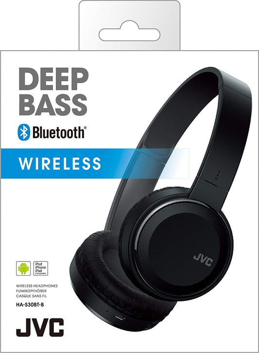 JVC Foldable Bluetooth Headphones HA-S30BT