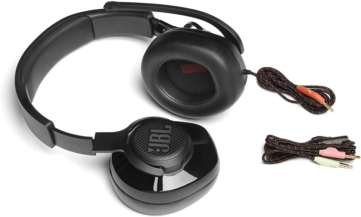 JBL Quantum 200 JBLQUANTUM200BLK Over-Ear Wired Gaming Headset Black