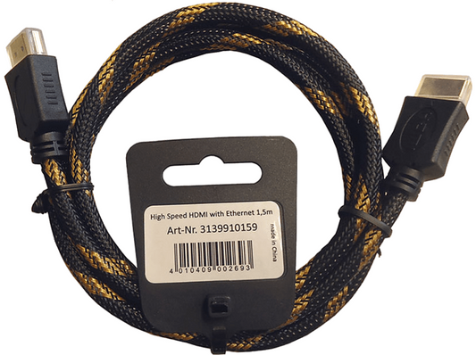 Inakustik 3139910159 High Speed HDMI cable 1.5m Black / Gold