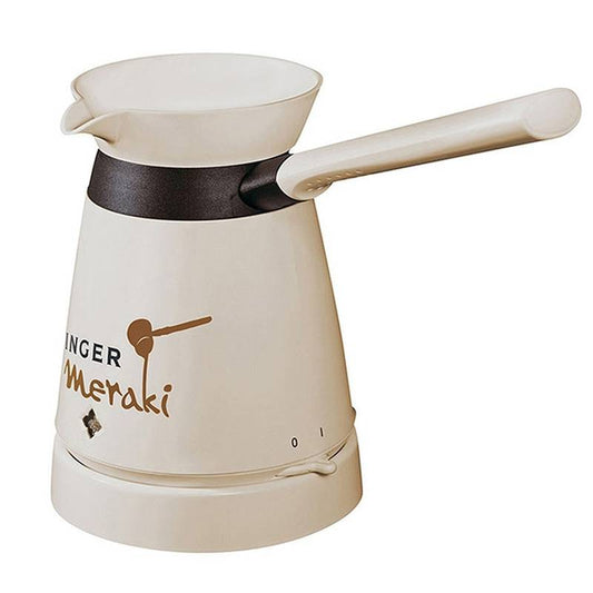 SINGER Electric Coffee Brewing Pot Meraki White