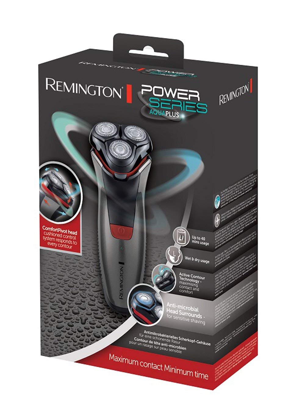 Remington PR 1350 Power Series Plus Rotary Shaver Silver