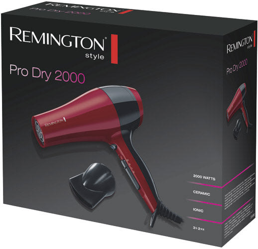REMINGTON D3080 Extreme Volume and Shine Hair Dryer Red