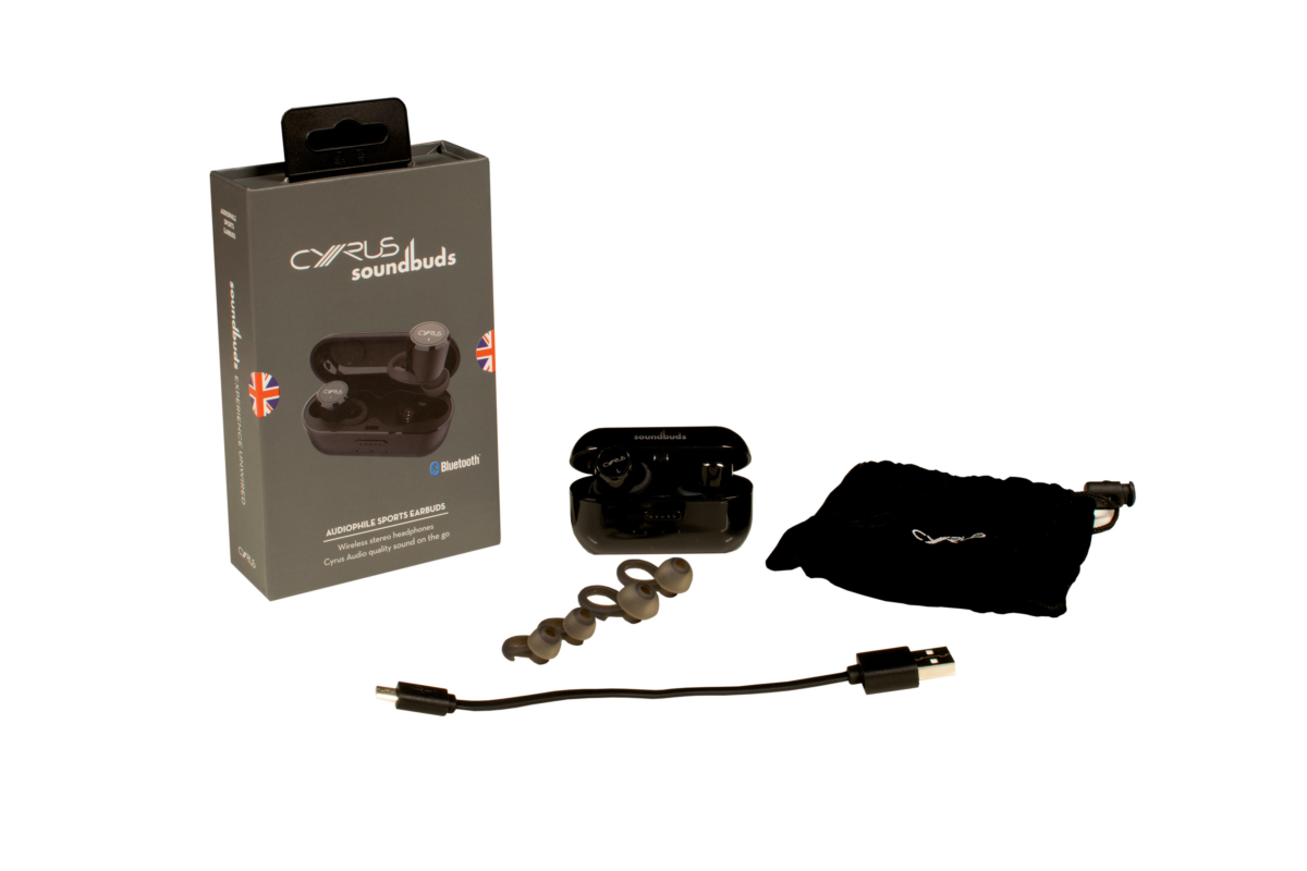 Cyrus Soundbuds Audiophile Sports Earbuds Black