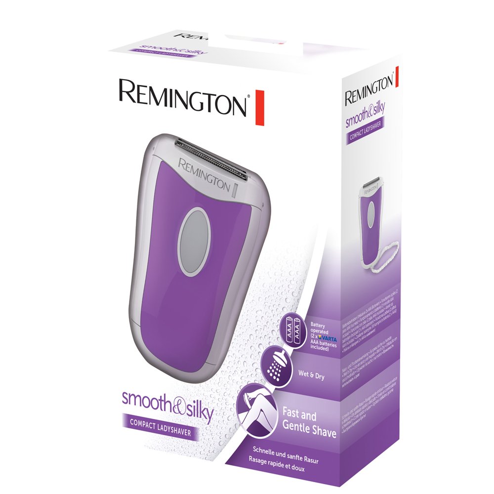 REMINGTON Smooth and Silky Compact Lady Shaver WSF4810 White/Purple