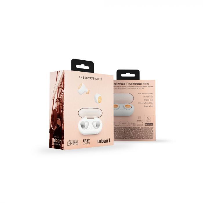 Energy Sistem 449774 Urban 1 True Wireless Earphones White